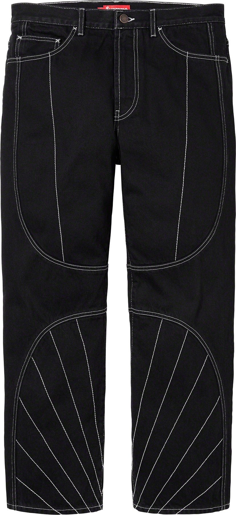 Radial Embroidered Loose Fit Jean view 9